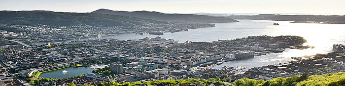 BERGEN depuis le mont Fløien - NORVÈGE