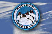 Mon écusson "Antarctic Ambassador" donné par l'IAATO
