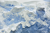 Détail du front d'un glacier de montagne - Brabant Island - ANTARCTIQUE