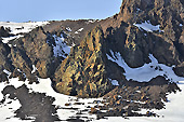 Détails des flancs de la caldeira du volcan - Whalers Bay - Deception Island - ANTARCTIQUE