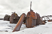 Anciens fours à graisse utilisés par les baleiniers - Whalers Bay - Deception Island - ANTARCTIQUE