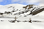 Tombes d'anciens baleiniers - Whalers Bay - Deception Island - ANTARCTIQUE