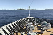 Depuis le pont du MS Midnatsol, le cap Horn apparaît dans le lointain 