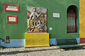 Fresque murale colorée "La Canción" (La Chanson) - Julio César Vergottini (1905-1999) - La Boca - Caminito - Buenos Aires - ARGENTINE