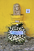 Buste du célèbre musicien argentin "Juan de Dios Filiberto" (1885-1964), sculpture réalisée par "Perlotti" en 1928 - La Boca - Caminito - Buenos Aires - ARGENTINE