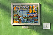 Céramique du peintre argentin "Benito Quinquela Martin" (1890-1977) - La Boca - Caminito - Buenos Aires - ARGENTINE