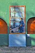 Fresque murale de la frégate Sarmiento (Fragata Sarmiento) - Angel Eusebio Ibarra García (1892 -1972) - La Boca - Caminito - Buenos Aires - ARGENTINE