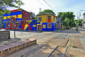 Ancienne ligne du chemin de fer qui aboutissait au port - La Boca - Caminito - Buenos Aires - ARGENTINE