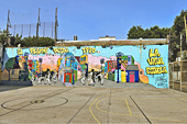Petit terrain de sport - La Boca - Caminito - Buenos Aires - ARGENTINE