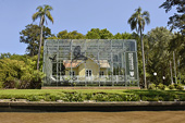 Maison du président Sarmiento (1811-1888), sa maison protégée par une cage de verre est devenue un musée - Delta du Tigre - ARGENTINE