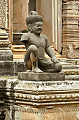Statue d'un gardien "Garuda" - Temple Banteay Srei - Cambodge