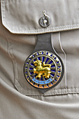 Insigne d'officier de la police nationale - Temple Ta Prohm - Cambodge