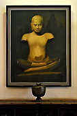 Tableau représentant le plus grand souverain d'Angkor Jayavarman VII - Siem Reap - Cambodge