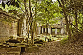 Vestiges de bâtiments au milieu de la forêt - Temple de Preah Khan - Cambodge