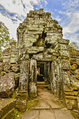 Couloir dans l'enceinte du sanctuaire - Temple de Preah Khan - Cambodge