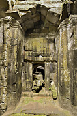 Couloir dans l'enceinte du sanctuaire - Temple de Preah Khan - Cambodge