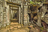 Couloir dans l'enceinte du sanctuaire - Temple de Preah Khan - Cambodge