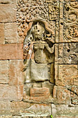 Bas relief représentant des belles apsaras (nymphe céleste de la mythologie Khmer) - Temple de Preah Khan - Cambodge