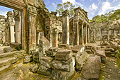 Ruines dans le sanctuaire - Temple de Preah Khan - Cambodge