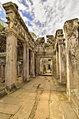 Couloir dans l'enceinte du sanctuaire - Temple de Preah Khan - Cambodge
