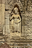 Bas relief représentant des belles apsaras (nymphe céleste de la mythologie Khmer) - Temple de Preah Khan - Cambodge