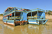 Navigation vers le lac Tonlé Sap - Village de Kompong Phluk - Cambodge