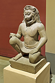 Statue d'un gardien à tête de lion, 10ème siècle - Angkor - Siem Reap - Cambodge