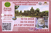 Pass pour la visite des temples de la cité d'Angkor - Cambodge