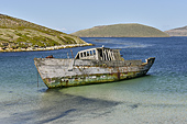 Navire phoquier, le "Protector III", échoué en 1969 - New Island - FALKLAND ISLANDS