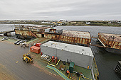 Amarrage à Port Stanley - FALKLAND ISLANDS