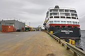Le MS Midnatsol à l'amarrage à Port Stanley - FALKLAND ISLANDS