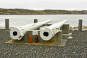 Canons du HMS Lancaster (1902) - Port Stanley - FALKLAND ISLANDS