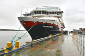 Le MS Midnatsol à l'amarrage à Port Stanley - FALKLAND ISLANDS