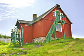 Maison colorée sur les hauteurs - Qaqortoq - Groenland