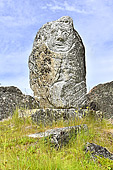 Sculpture taillée à même la roche dans le parc appelé "La pierre et l'homme" - Qaqortoq - Groenland