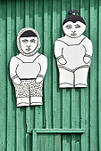 Décor sur une façade de maison - Qaqortoq - Groenland
