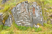 Gravures taillées à même la roche dans le parc appelé "La pierre et l'homme" - Qaqortoq - Groenland