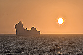 Coucher du soleil de minuit (23 heures local, 03 heures à Paris) - Qaqortoq - Groenland