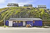 Maisons sur les hauteurs rocheuses - Maniitsoq - Groenland