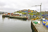 Le MS Maud à quai dans le petit port - Sisimiut - Groenland
