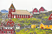 La nouvelle église rouge datant de 1926 - Sisimiut - Groenland