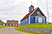 L'église "Bethel Church" dite l'"Église bleue datant de 1775 - Sisimiut - Groenland