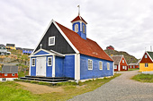 L'église "Bethel Church" dite l'"Église bleue datant de 1775 - Sisimiut - Groenland