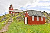 La nouvelle église rouge datant de 1926 - Sisimiut - Groenland