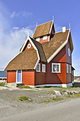 L'église octogonale - Qeqertarsuaq - Groenland