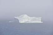 Navigation dans le brouillard entre les icebergs - Baie de Disko - Groenland