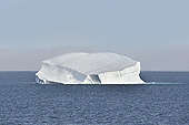Navigation dans le brouillard entre les icebergs - Baie de Disko - Groenland