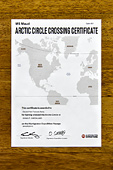 Certificat du passage du Cercle polaire Arctique - Groenland