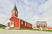 Cathédrale évangélique luthérienne (Annaassisitta Oqaluffia) ou l'église de notre Sauveur (1848) - Nuuk - Groenland
