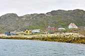 Village abandonné d'Ivittuut vu depuis la mer - Groenland